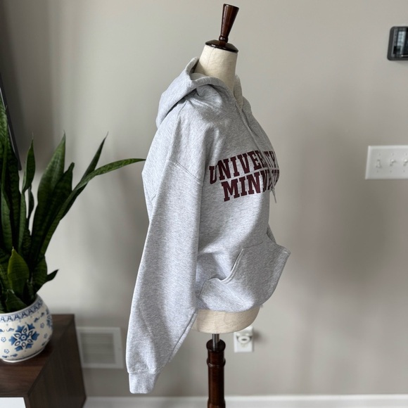 University of Minnesota Hoodie - Printed Text Graphic - Gray - Picture 6 of 7
